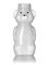 8 oz natural-colored LDPE plastic honey bear bottle (12 oz of honey) with 38-400 neck finish