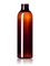 6 oz amber PET plastic cosmo round bottle with 24-410 neck finish