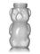 5 oz natural-colored LDPE plastic honey bear bottle (8 oz of honey) with 38-400 neck finish