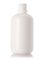 4 oz white LDPE plastic boston round bottle with cello ring with 20-410 neck finish