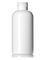 4 oz white PET plastic boston round bottle with 24-410 neck finish