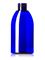 4 oz cobalt blue PET plastic capri oval bottle with 24-410 neck finish