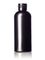 2 oz black HDPE plastic diamond round bottle with 20-410 neck finish