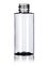 50 mL clear PET plastic cylinder round bottle with 20-410 neck finish