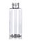 2 oz clear PET plastic cylinder round bottle with 20-410 neck finish