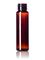 1 oz amber PET plastic slim cylinder round bottle with 20-410 neck finish