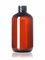 3 oz amber PET plastic heavy gram boston round bottle with 20-410 neck finish