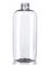 4 oz clear PET plastic cosmo oval bottle with 20-410 neck finish
