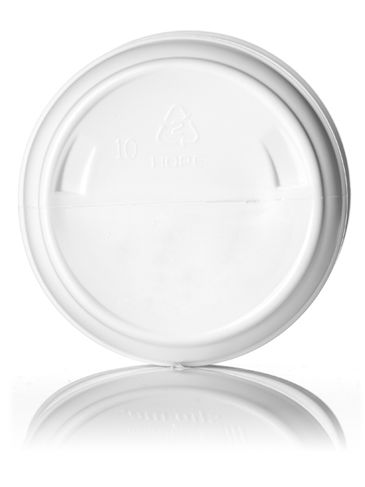 16 oz white HDPE plastic wide-mouth container with 89-400 neck finish
