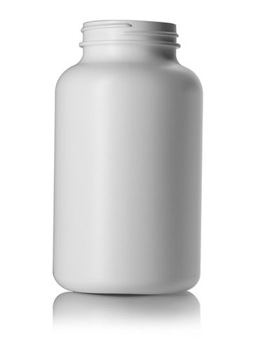 500 cc white HDPE plastic pill packer bottle with 53-400 neck finish
