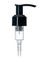 Black PP plastic 24-410 smooth skirt up-lock head dispensing pump with 6.125 inch dip tube (2.5 cc output)