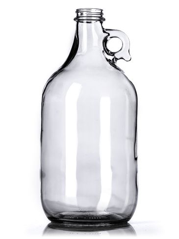 64 oz clear glass jug with 38-400 neck finish