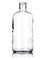 8 oz clear glass boston round bottle with 24-400 neck finish