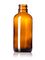 2 oz amber glass boston round bottle with 20-400 neck finish