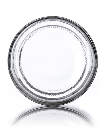 9 oz clear glass straight-sided round jar with 70TW neck finish