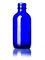 2 oz cobalt blue glass boston round bottle with 20-400 neck finish