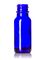 .5 oz cobalt blue glass boston round bottle with 18-400 neck finish