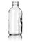 4 oz clear glass boston round bottle with 24-400 neck finish