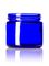 2 oz cobalt blue glass straight-sided round jar with 53-400 neck finish