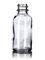 1 oz clear glass boston round bottle with 20-400 neck finish