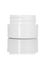 1/4 oz white PP plastic double wall straight base jar with 33-400 neck finish