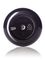 3/4 oz black PP plastic double wall round base jar with 53-400 neck finish
