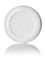 4 oz white PP plastic double wall round base low-profile jar with 89-400 neck finish