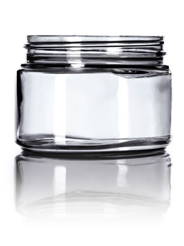 4 oz clear PET plastic single wall oval jar with 58-400 neck finish
