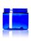 6 oz cobalt blue PET plastic single wall jar with 70-400 neck finish