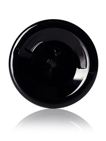4 oz black PET plastic single wall jar with 70-400 neck finish