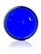4 oz cobalt blue PET plastic single wall jar with 70-400 neck finish