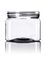 16 oz clear PET plastic square firenze jar with 89-400 neck finish