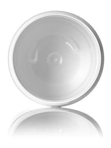 16 oz white PET plastic single wall jar with 89-400 neck finish