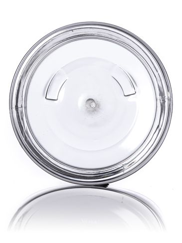 16 oz clear PET plastic single wall jar with 89-400 neck finish
