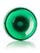 19 oz green PET plastic single wall jar with 89-400 neck finish