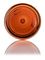 8 oz amber PET plastic single wall jar with 70-400 neck finish