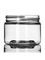 3 oz clear PET plastic single wall jar with 58-400 neck finish