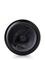 16 oz black HDPE plastic single wall jar with 89-400 neck finish