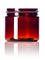 2 oz amber PET plastic single wall UV protection jar with 48-400 neck finish