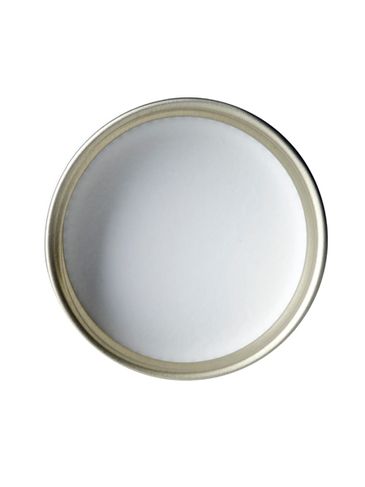 Gold metal 38-400 lid with standard plastisol liner
