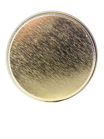 Gold metal 48-400 lid with standard plastisol liner