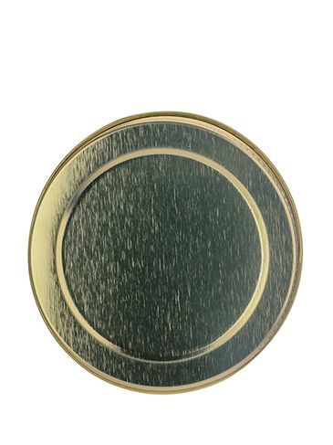 Gold metal 58-400 lid with standard plastisol liner