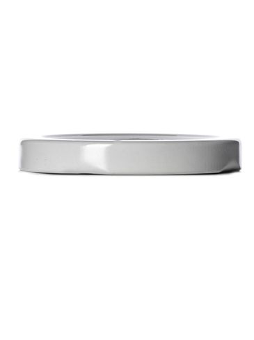 White metal 63TW lid with pasteurization-grade plastisol liner