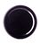 Black metal 63TW lid with pasteurization-grade plastisol liner