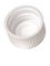 White LDPE plastic 20-410 ribbed skirt plug seal lid