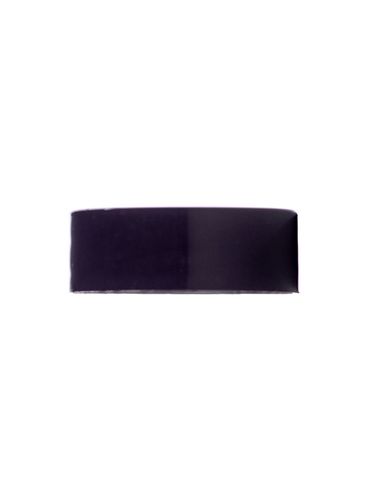 Black PP plastic 28-400 smooth skirt lid with foam liner