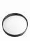 Black PP plastic 89-400 smooth skirt lid with pressure sensitive (PS) liner