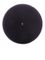 Black PP plastic 53-400 smooth skirt lid with foam liner