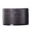 Black PP plastic 28-410 ribbed skirt lid with printed pressure sensitive (PS) liner