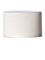 White PP plastic 28-410 ribbed skirt lid with foam liner
